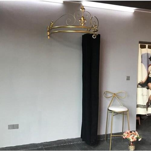 Clothing store dressing room dressing room door curtain custom printing /U-shaped fitting ring/Japanese cotton canvas custom