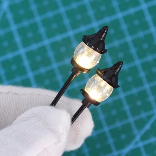 Railway Train Light Model Lamppost Garden Lamp 12V Diorama Sand Table Architecture Building Landscape 3pcs/lot