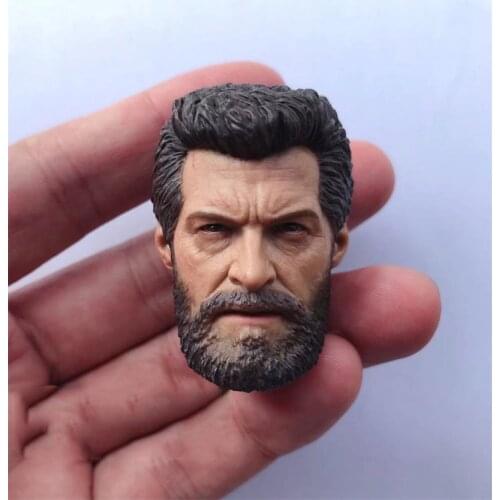 In Stock For Sale 1/6th Uncle Wolf Logan Classic Version 2.0 Male Head Sculpture For Usual 12inch Doll Action Figures
