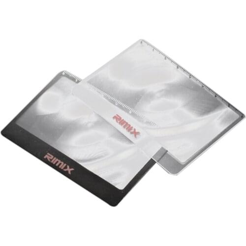 RIMIX 2Pcs nifier nification Pocket Credit Card Size Transparent nifying Glass