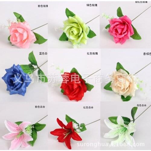NEW 10pcs/lot Artificial Flowers Latex Real Touch Rose Flowers Wedding Bouquet Home Party Fake Flowers Decor Rose Party Supplies