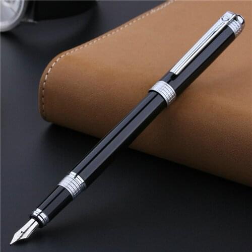 Picasso 909 Classic Black Silver or Gold Fountain Pen with 0.5mm Iridium Nib The Best Business Gift Pen Metal Ink Pen New