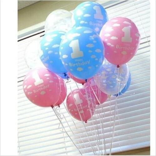 Authentic Korea imported NEO balloons1 one full year of life wholesale baby decoration100 days happy birthday decoration baloon