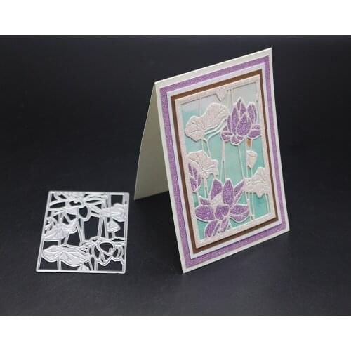 ZhuoAng Lotus Flowers/Leaves Cutting Dies For DIY Scrapbooking Decoretive Embossing Stencial DIY Decoative Card Die Cutter