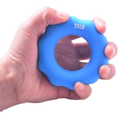 Silicone Finger Gripper Hand Resistance Band Gripping Ring Wrist Stretcher Finger Forearm Trainer Pow Exercise Carpal Expander