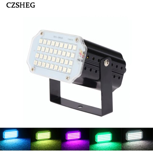 36 LED RGB Strobe Flash Room Lighting Disco DJ Party Holiday Christmas Music Club Sound Activated Stage Lighting Effect