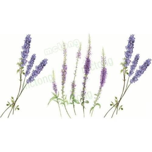 Fresh Purple Lavender FlowerTatuajes Cover Hand Foot Tatouage Body Waterproof Temporary flash fakeTattoo Sticker Small Taty