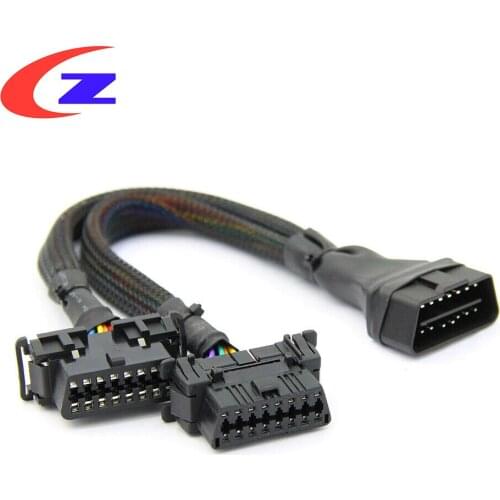 OBD2 Extension Cable OBD Connector 16pin Male To Female For ELM 327 V1.5 For Auto OBD2 Car Diagnostic Tool Scanner For OP-COM