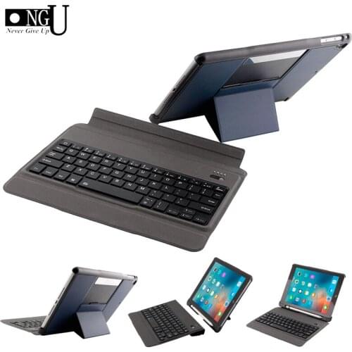Ultra-thin Case For iPad 9.7 2017 2018 Removable keyboard Pencil Holder Stand Leather Cover For iPad 5 6 Pro 9.7 Air 1 2 Keypad