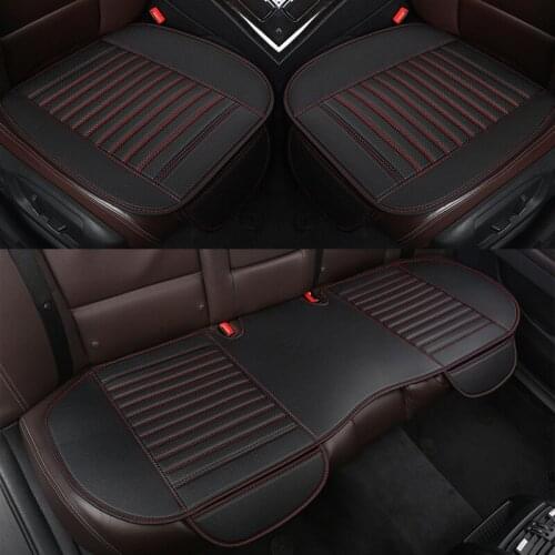 Four Seasons Car Seat Cover PU Leather Cars Seat Cushion Automobiles Seat Protector Universal Car Chair Pad Mat Auto Accessories