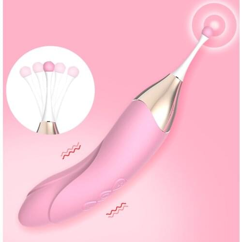 Female Masturbator Clitoris Stimulator G-Spot Vibrator Nipple Massager Orgasm Adult Sex Toys for Women High Frequency