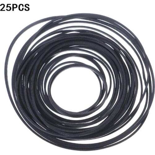 5-130MM Universal 1mm width square Rubber Belt Mix Cassette Tape Machine 25 pcs