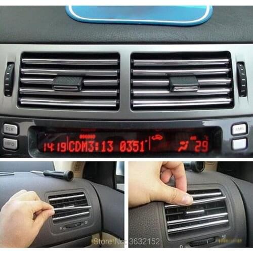 3M U Style Car Styling Interior Decoration Strips Air Conditioning Outlet For Nissan qashqai tiida almera juke primera x-trail