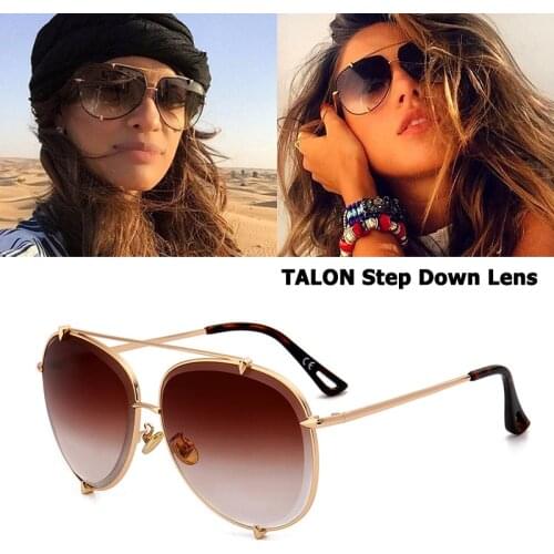 JackJad Fashion TALON Step Down Lens Style Aviation Sunglasses Women Men Vintage Brand Design Sun Glasses Oculos De Sol D8002
