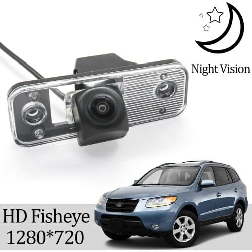 Owtosin HD 1280*720 Fisheye Rear View Camera For Hyundai Santa Fe (CM) SUV 2005-2012 Car Vehicle Reverse Parking Accessories