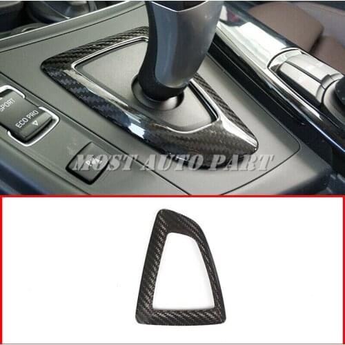Carbon Fiber Interior Car Gear Shift Frame Cover For BMW F30 F32 F10 X3 F25 X4 F26 X5 F15 X6 F16 F48 F47 F34 F20 LHD 1pcs
