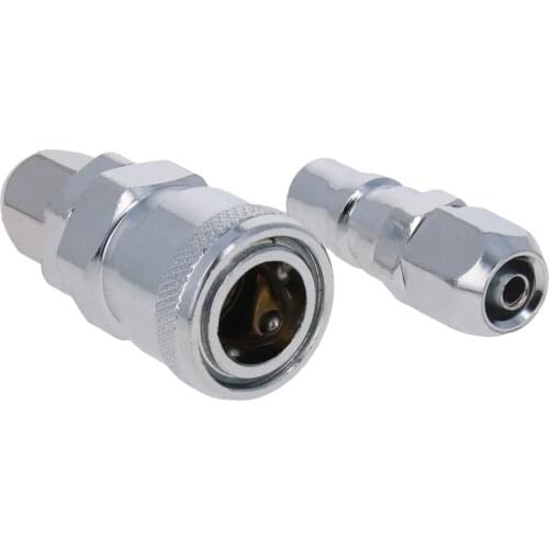 Othmro 1/4 1/2 3/8 Air Hose Plug Socket Male/Female Quick Coupler Set Connector Fitting Connectors Fittings Mini Connector