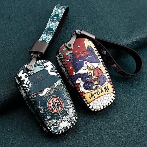 Leather Car Key Cover Case for BMW 5 7 series G11 G12 G30 G31 G32 i8 I12 I15 G01 X3 G02 X4 G05 X5 G07 X7