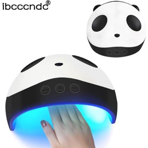 Panda 36W Manicure Lamp 12LED Beads Nail Lamp High Quality USB Nail Polish Dryer UV Auto Manicure Lamp Nail Care Tool