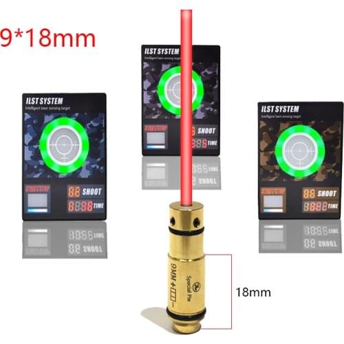 9MM Bore Sight Laser Bullet45ACP Red Dot Trainer Sighter for Dry Fire Training Shooting Simulation Laser Bullet