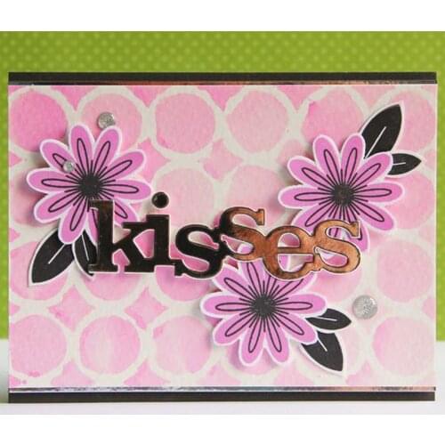 Kisses Word Die Cuts For Card Making Kisses Word dies scrapbooking metal cutting dies new 2019
