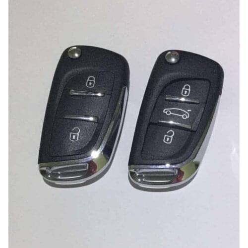 2 3 Buttons DS Modified Flip Remote Key Shell For Peugeot 307 308 408 For Citroen C-Triomphe C-Quatre C3 C4L C5 Without Groove