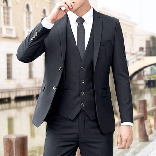 Men Suits 2 Pieces Jacket Pants Business Uniform Office Suit Wedding Groom Tuexdo Slim Fit Casual Formal Asian Size Mens Sets