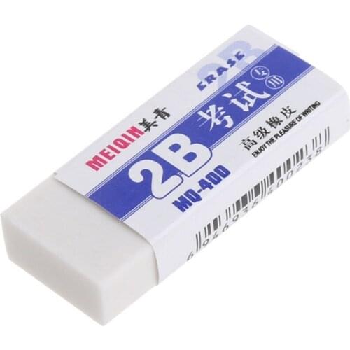 Soft Rubber 2B Pencil Eraser for Exam Writing Office School Nursery Gift student stationery