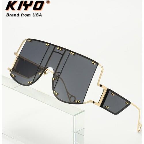 KIYO Brand 2020 New Women Men Square Sunglasses Metal Classic Sun Glasses High Quality UV400 Driving Eyewear 2893