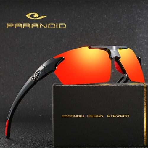 PARANOID Vintage Sunglasses Polarized Mens Sun Glasses For Men Driving Black Goggles Oculos Male 8 Colors Model 8013 P8013