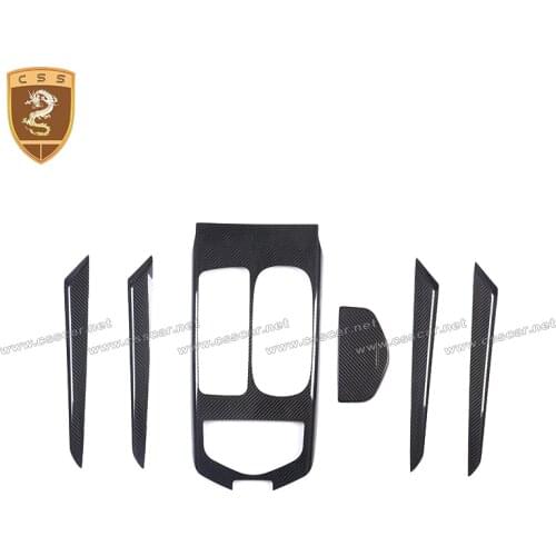 Suitable for Maserati Levante 2017 interior 6 pieces of Real Carbon Fiber Car Styling Auto Accessories