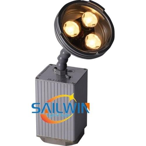 Bullet 3*3W Warmwhite 9W Battery Powered Wireless IR Remote Control LED Pinspot Light For Wedding Party Club Event With Magnetic