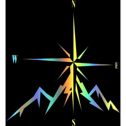 S51079 Various Sizes/Colors Car Stickers Vinyl Decal Compass-Rose Navigation 4X4 Off Road Motorcycle Decorative Accessories