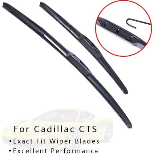 XYWPER Wiper Blades for Cadillac CTS 2002 2003 2004 2005 2006 2007 2008 2009-2017 Car Accessories Soft Rubber Windscreen wipers