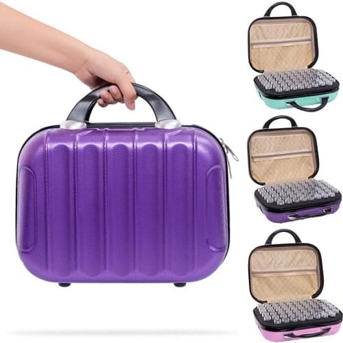 132Bottles Storage Bag for Diamond Painting Sub-Bottle Nail Accessories Portable Storage Bag Zipper Hanging Organize Storage Bag