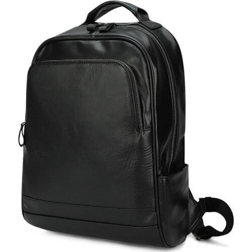 JOYIR High Quality Leather Laptop Bag for Men Business Backpack Men Student Bagpack Male Outdoor Travel Schoolbag Mochila Hombre