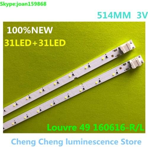 LED Backlight Lamp strip For Samsung louvre 49" 160616 Un49k5300 UE49K5100AK CY-FK049BNEV3H BN95-03721A