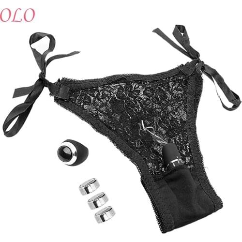 OLO Female Masturbation Panty Vibrator Wearable Bullet Vibrator 10 Frequency Finger Ring Wireless Remote Control