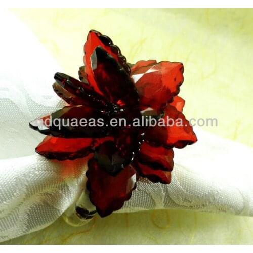 Beaded wedding napkin ring, napkin holder, decoration napkin ring