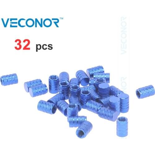 VECONOR 32 pcs/pack Universal Alu-alloy Tire Valve Caps for Car Truck Motorcycle Bicycle Valve Stem Cover Tyre Accessories