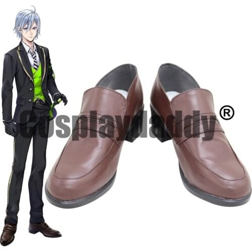 Twisted Wonderland Villains Academy Adventure Game Seventh Dormitory Valley of Thorns Diasomnia Silver Cosplay Loafer Shoes X002