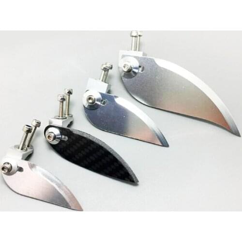 1 Pair 55*21/68*25/72*30/92*30mm Small/Middle/Big Turn Fins For RC Electric/Methanol/Gasoline Boat/O Speedboat Spare Part