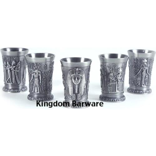 1PCS 40ml Creative Ancient Egypt Shot Glass Mini Mug Espresso Mugs Whiskey Shot Glasses
