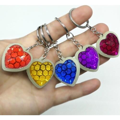 1pcs Keychain Lovely Luminous crystal Key Ring Trinket Fluorescence Key ChainKids Gift Party Favor