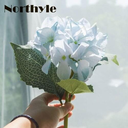 1 Piece Artificial Hydrangea Flowers Home Decoration Accessories Fake Flower Wedding Silk Flower Decor