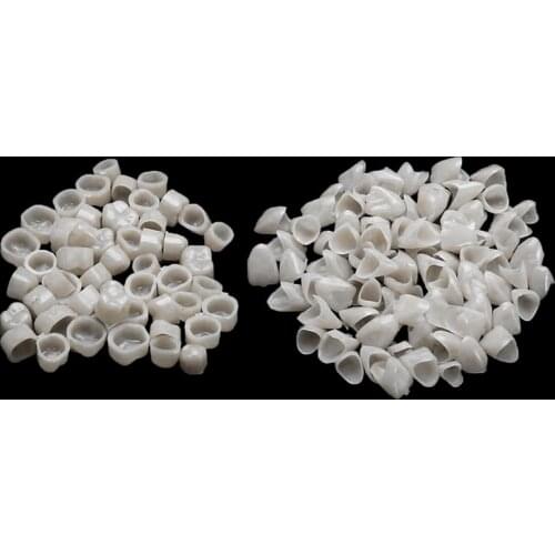 2 Packs Dental Temporary Crown Material For Anterior 50 Pcs + Molar 50 Pcs Teeth Veneers Oral Care Tool Dental Treatment