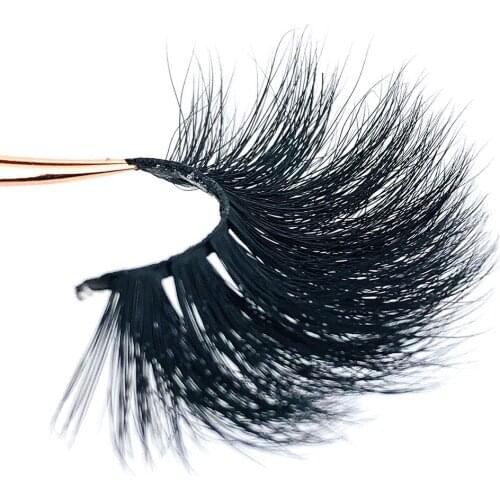 3D Mink Lashes 25mm Mink False Eyelashes Handmade Natural And Soft Dramatic Mink Eyelashes With Custom Eyelash Packaging Boxes