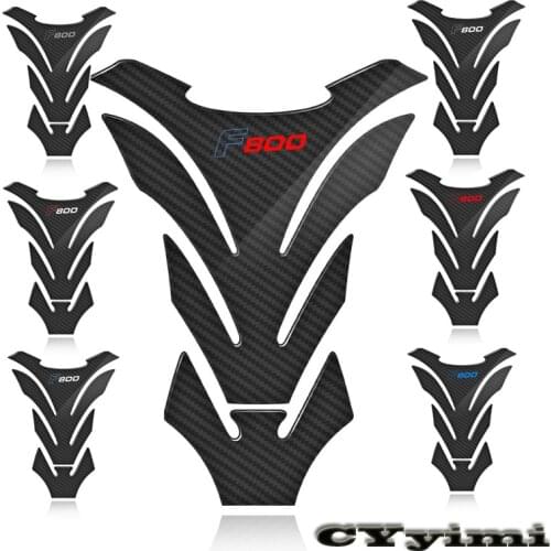 3D Carbon Fiber Motorcycle Fuel Tank Pad Cover Protector Decal Stickers For BMW F800ST F800GT F800R F800GS