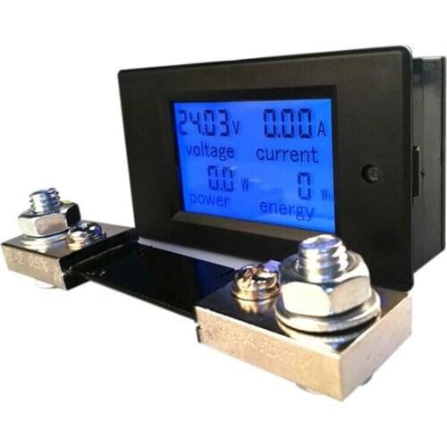 DC 6.5-100V 100A 4 IN1 digital display LCD screen voltage current power energy voltmeter ammeter meter tester monitor