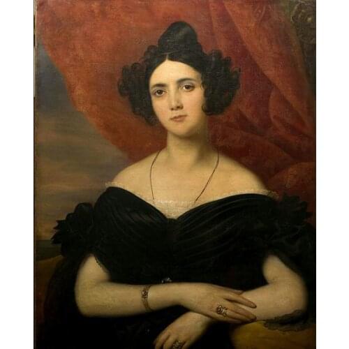 Free shipping classical court figure aristocratic lady portrait oil painting canvas printings on canvas wall decoration picture